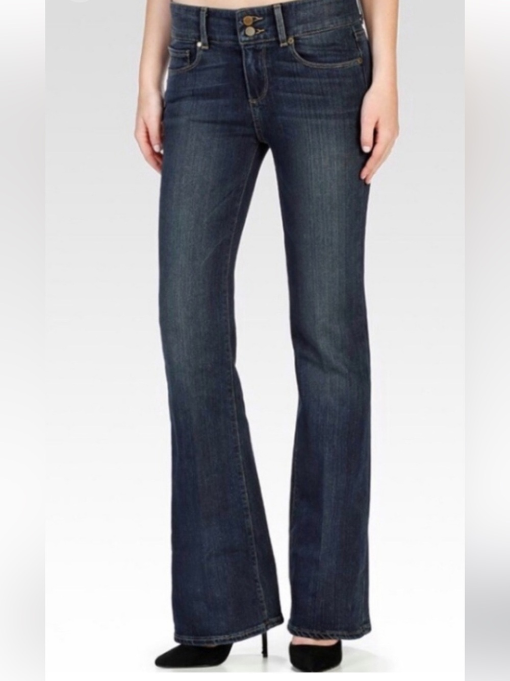 PAIGE hidden hills bootcut jeans Dark Navy Skinny Jeans